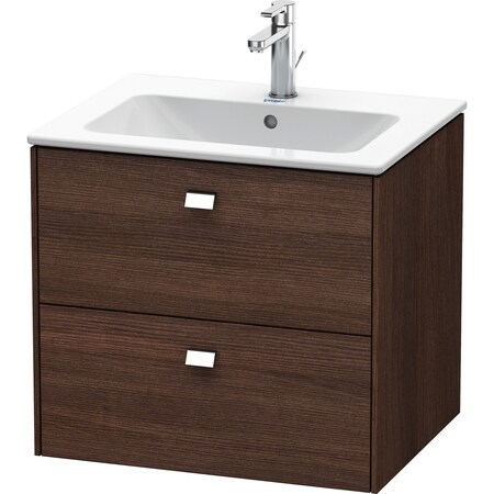 Brioso Wall-Mounted Vanity Unit Chestnut Dark